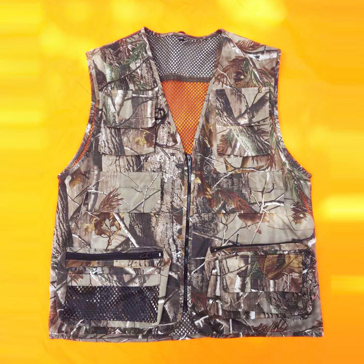 Versatile Camo Hunting Vest with Optional Heating