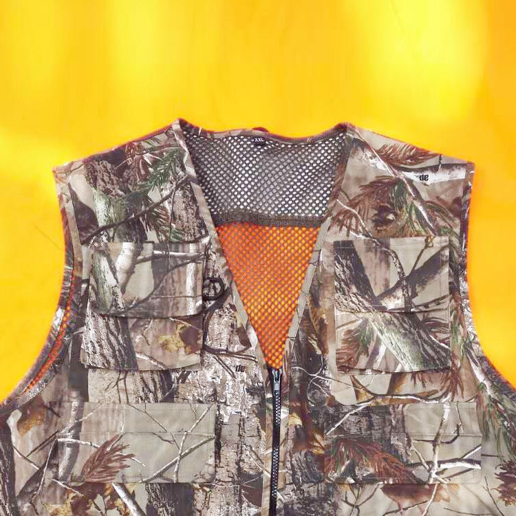 Versatile Camo Hunting Vest with Optional Heating