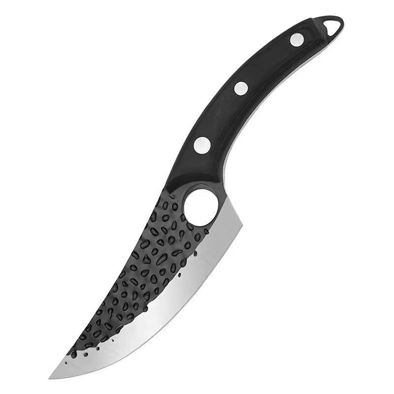 Premium Fixed-Blade Knife with Leather Sheath