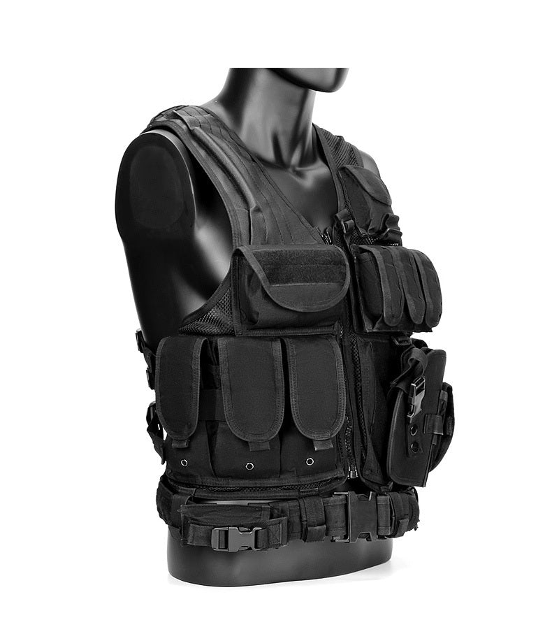 Elite Tactical Training Vest with Holster