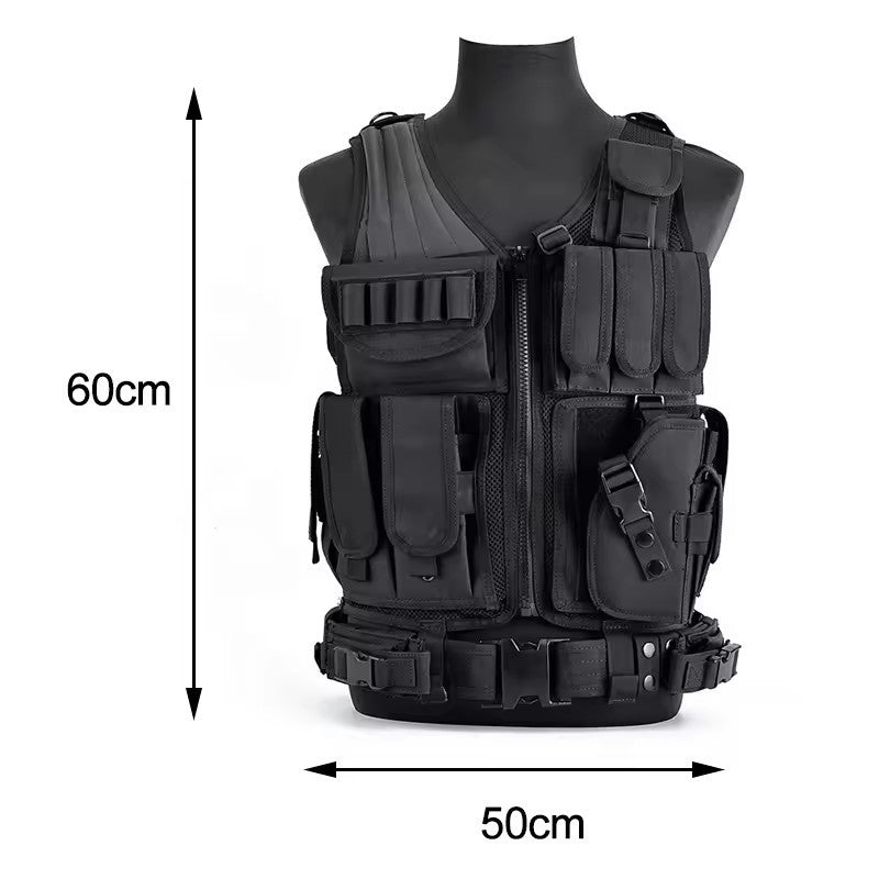 Elite Tactical Training Vest with Holster
