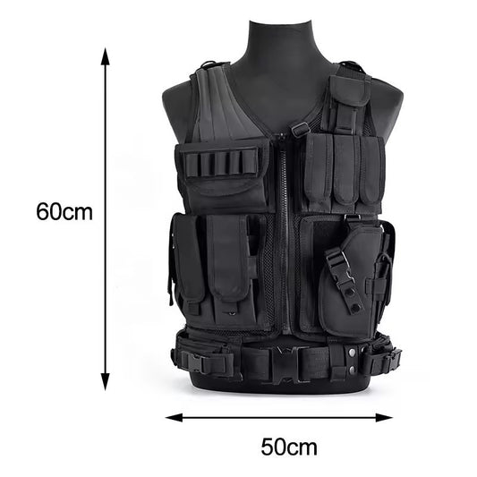 Elite Tactical Training Vest with Holster