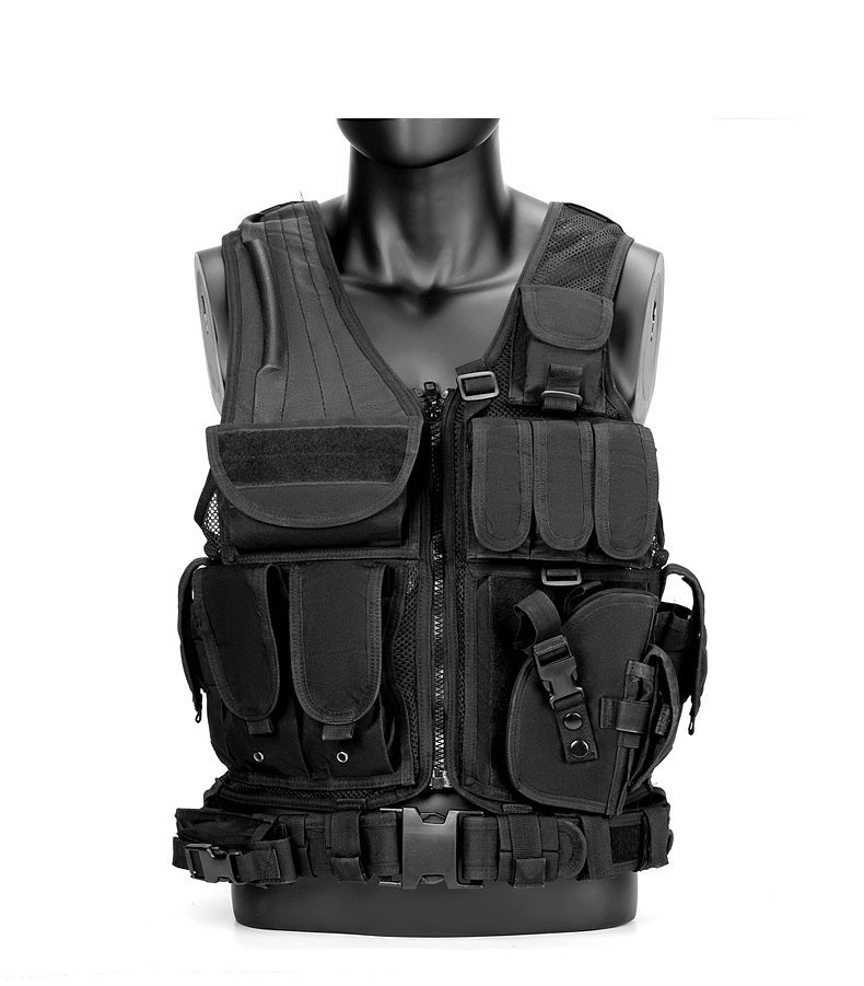 Elite Tactical Training Vest with Holster