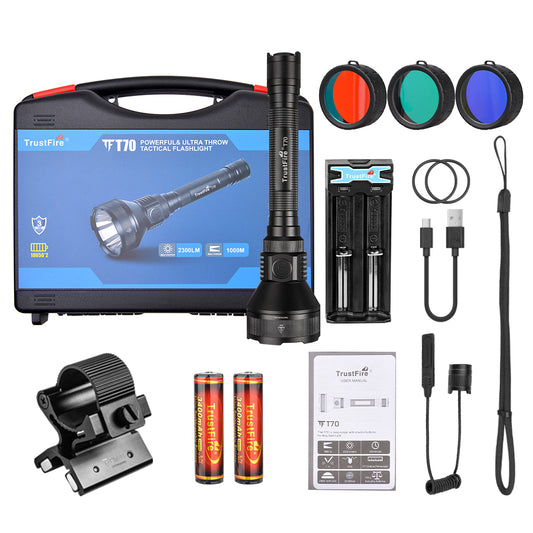Long Range LED Torch - 1000m Beam