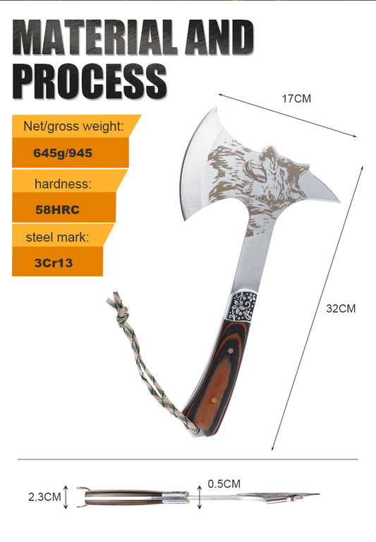 Wilderness Forged Axe: Handcrafted Survival Tool