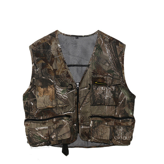 Shero Men's Heated Waterproof Camouflage Fishing & Hunting Vest - Blaze Orange