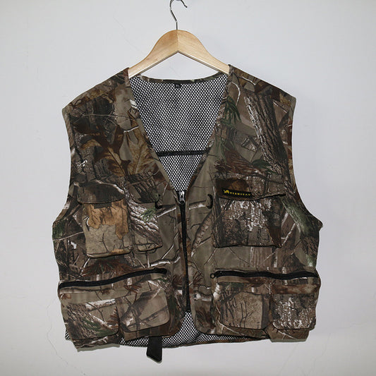 Shero Men's Heated Waterproof Camouflage Fishing & Hunting Vest - Blaze Orange