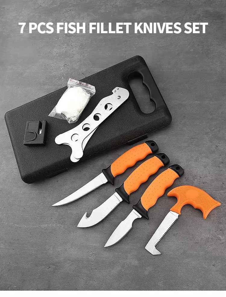 Wholesale Low Moq Custom Outdoor Hunting Knife Set High Quality Practice Durable Hunting Knife Kit