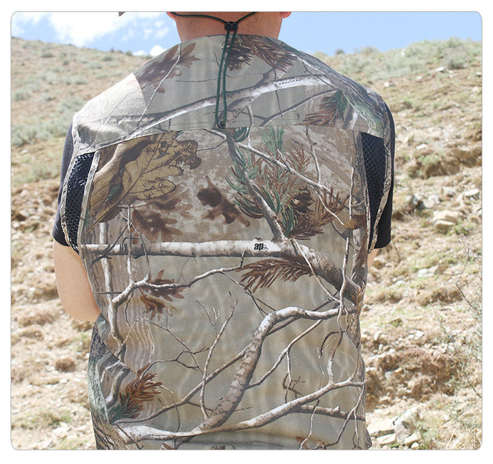 Shero Men's Heated Waterproof Camouflage Fishing & Hunting Vest - Blaze Orange