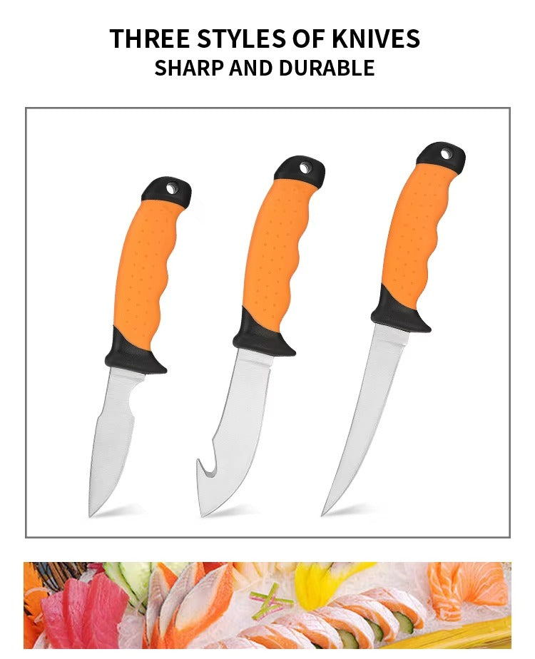 Wholesale Low Moq Custom Outdoor Hunting Knife Set High Quality Practice Durable Hunting Knife Kit