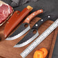 Premium Fixed-Blade Knife with Leather Sheath