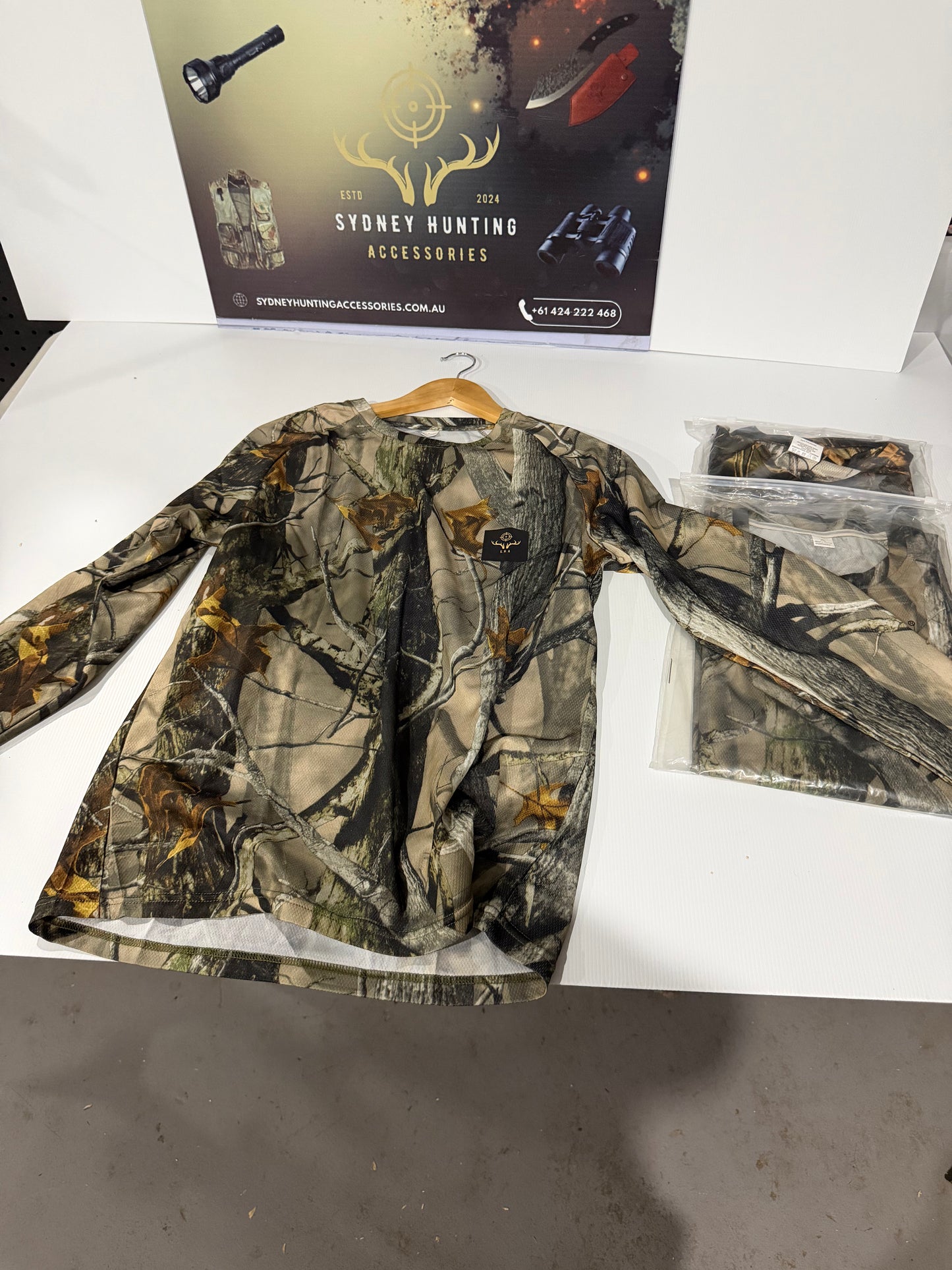 Camo Hunting Performance Shirt – Lightweight & Breathable (Unisex