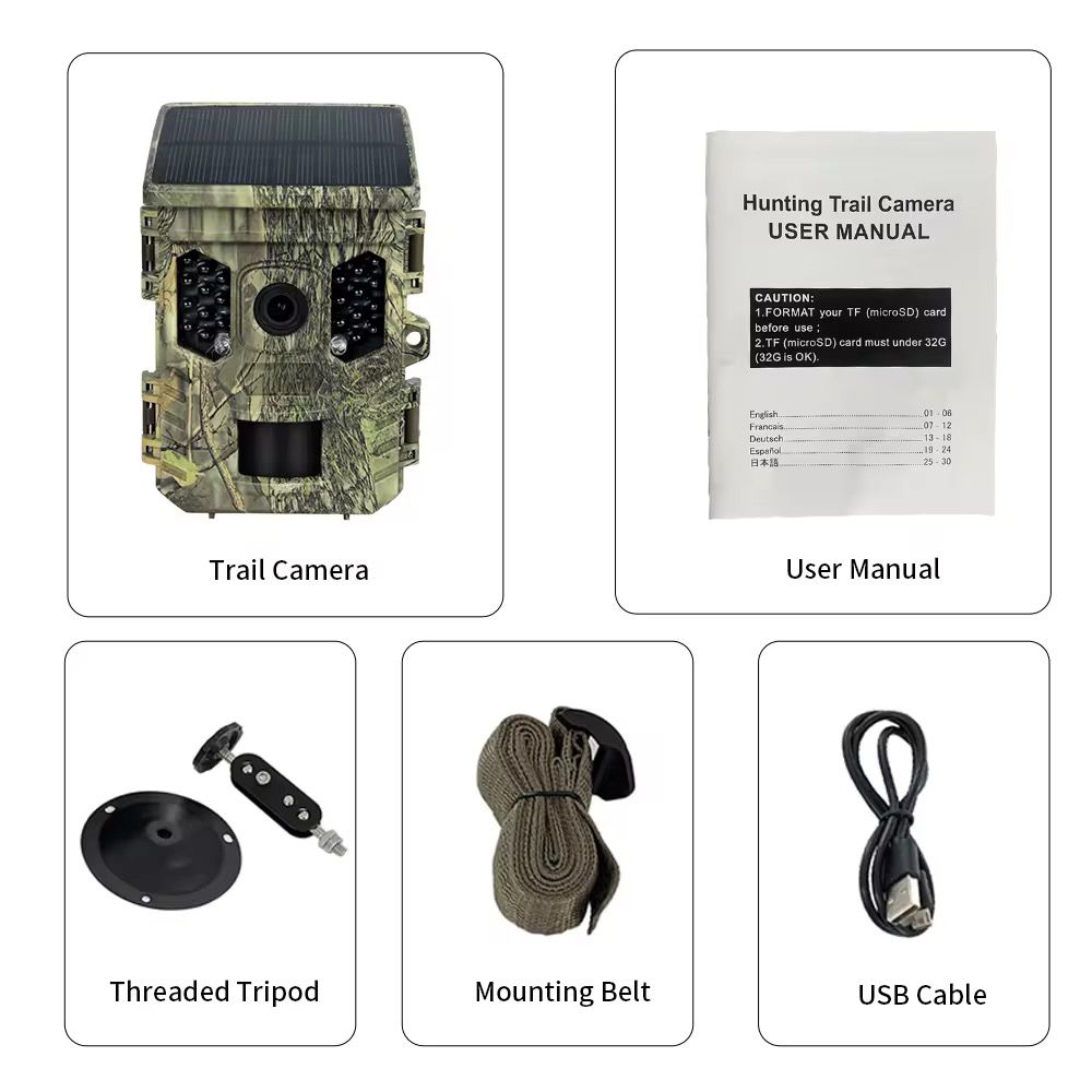 🔥 Solar WiFi Trail Camera – 48MP | 4K | No Glow Night Visi
