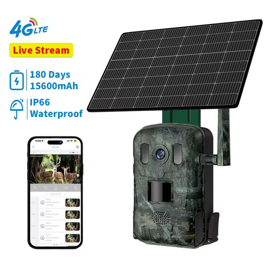 📸 Solar 4G Hunting Trail Camera – Live Streaming Anywhere