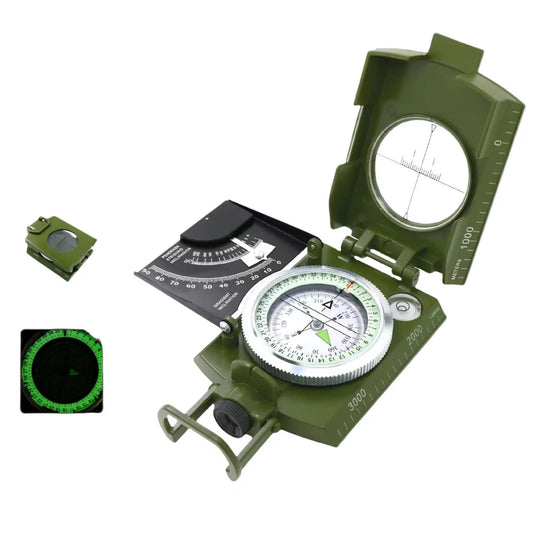 🧭 Military Lensatic Compass – Waterproof Tactical Navigation Tool